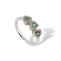 Anello Mirco Visconti Donna in Oro bianco Smeraldo 0.23 Ct EL1337/S - EL1337/S